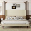 Sapphtopaz Bed Frame Platform Bed with Stylish Comfortable High Headboard for Reading or Relaxing, No Box Spring Needed - 3 of 4