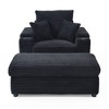 NicBex Couches for Living Room Oversized Single Sofa Couch Deep Seat Accent Chair Upholstered Armchair with Removable Footrest for Bedroom - 4 of 4