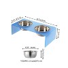 THE LICKER STORE Keaton Modern Acrylic Rectangular Elevated Pet Feeder - 4 of 4