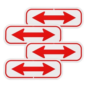 Unique Bargains Aluminum Reflective Outdoor Garden Arrow Sign for Outdoor Lawn Garden 1 Pc - 1 of 4