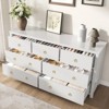 6 Dresser for Bedroom, 47.2" Wide Dresser, Modern Wide Drawer Dresser with Storage, Wooden Closet Dressers Chest of Drawers Freestanding - 3 of 4