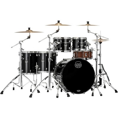 Mapex Saturn Evolution Workhorse Maple 5-Piece Shell Pack With 22 in. Bass Drum Piano Black