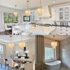 CityFurn 13" 3-Light Modern Gold Round Chandeliers 2 Tiers Alabaster Pendant Light - 3 of 4
