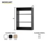 Short Tower Wood Built In Closet Organizer Unit, Wood Closet Organizer Starter Kit, Mounted Closet Systems - 4 of 4
