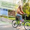 AENKYO 24-Inch Adult's Commuter Bike, 6-Speed Gear System, Easy to Assemble, Front Storage & Adjustable City Bicycle for Daily Riding, Green - 3 of 4
