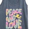 Women's - Peanuts - Peace & Love Woodstock Graphic Racerback Tank - 2 of 4