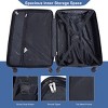 FURNIinspire Bag and Luggage Sets 4 Piece Stylish Suit Cases Lightweight Suitcases with Wheels for Travel Business, Blue, 18.78"*10.83"*28" - 4 of 4