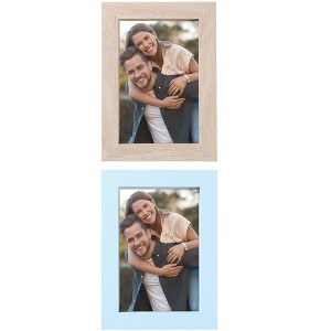 REGALWOVEN Rustic Table Top Farmhouse Texture Distressed Photo Frames Picture Frame - 1 of 4