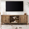 NicBex TV Stands for 80 inch TV, Farmhouse Entertainment Center with 2 Barn Doors and 3 Shelves,TV Console for Living Room, Bedroom, Home,Brown - 2 of 4