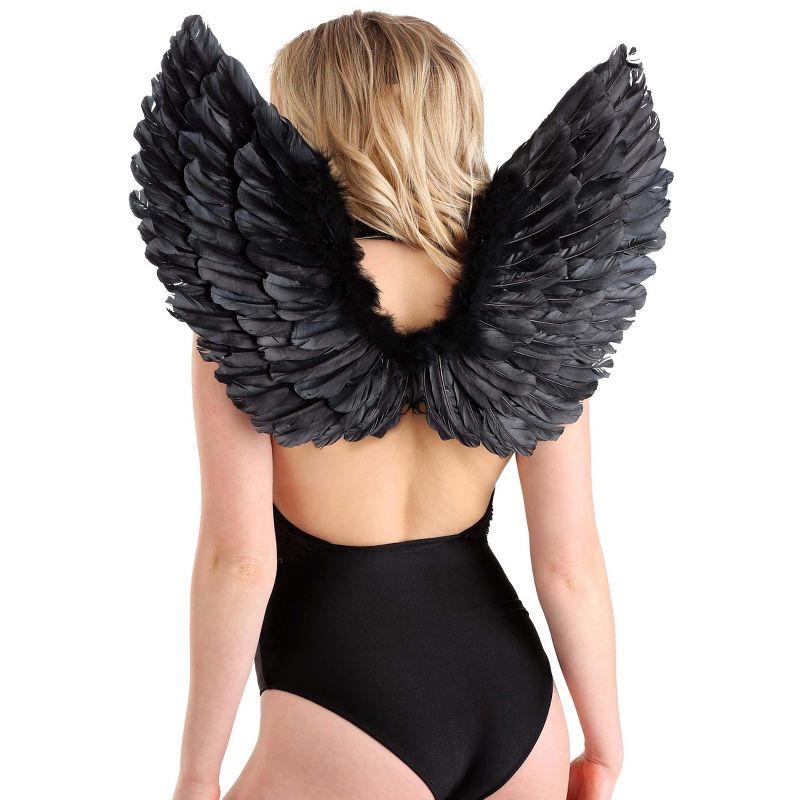 HalloweenCostumes.com  Women Women's Fallen Dark Angel Wings, Black, 1 of 5