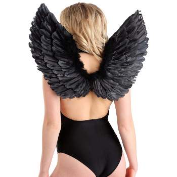 HalloweenCostumes.com  Women Women's Fallen Dark Angel Wings, Black