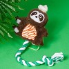 ZEZE Shuala Sloth Crinkle Rope Toy-Brown - 2 of 4