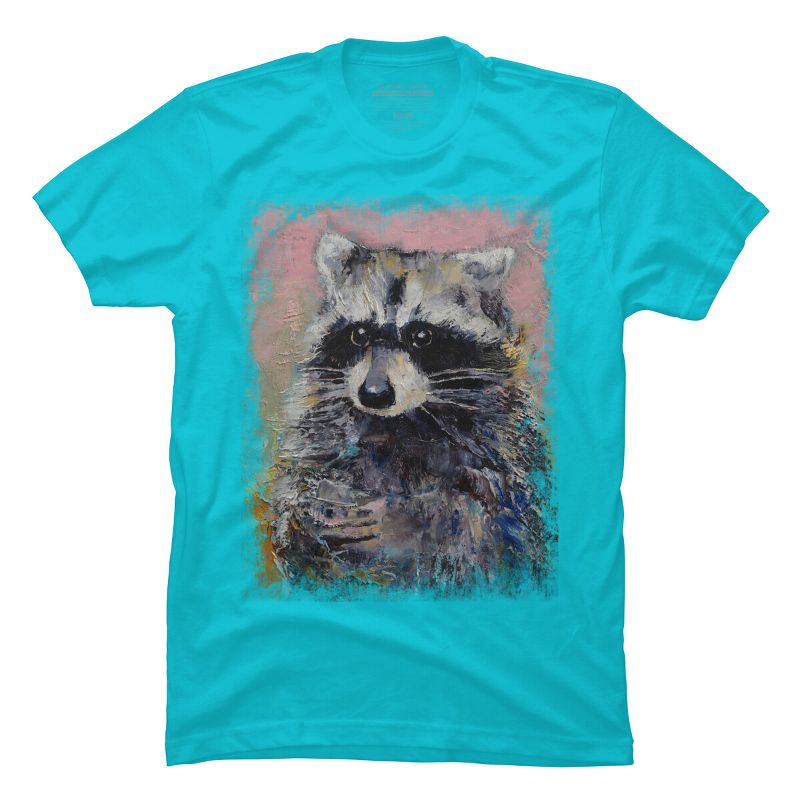 Men's Design By Humans RACCOON By creese T-Shirt, 1 of 3