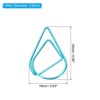 Unique Bargains Drop-Shaped Metal Prevent Tearing Pages Home Office Paper Clip 50 Pcs - 2 of 4