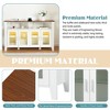 Sideboard Buffet Cabinet With Glass Doors, Kitchen Pantry Cabinet With Tempered Glass Shelf, Coffee Bar Cabinet For Dining Living Room - 2 of 4