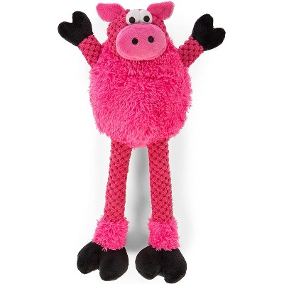 goDog Checkers Squeaky Plush Dog Toy, Chew Guard Technology