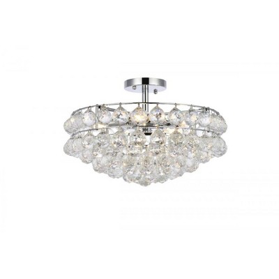 Elegant Lighting Savannah 18 inch flush mount in chrome