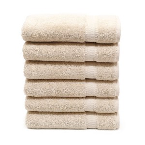 Linum Home Textiles 100% Turkish Cotton Sinemis Terry Hand Towels (Set of 6) - 1 of 2