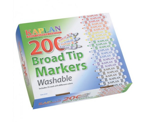 Kan Early Learning Company Broad Tip Marker Class Pack  - 200 Per Box