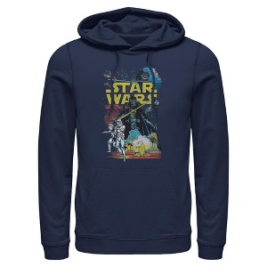 Mens Star Wars Galactic Comic Cover Lightweight Hoodie - 1 of 4