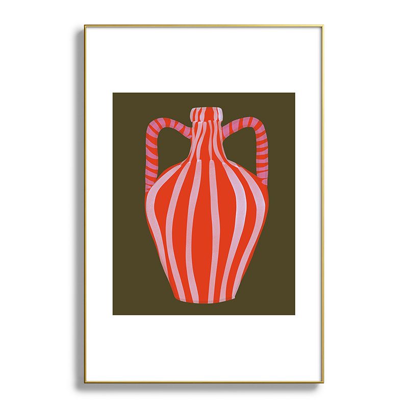 Marin Vaan Zaal Simple Vase Modern Still Life Metal Framed Art Print - Deny Designs, 1 of 5