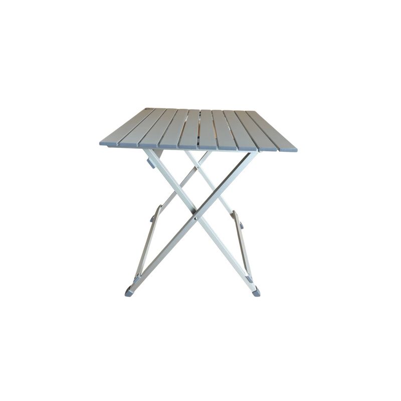 Ocean Zero Aluminum Square Folding Outdoor Portable Dining Table Silver, 2 of 6