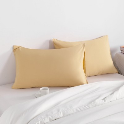 2 Pack Brushed Microfiber Pillowcases, Super Soft Pillowcases with Envelope Closure - NTBAY
