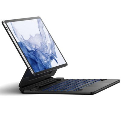 Dexnor Case for Samsung Galaxy Tab S10+ Plus/S9+ Plus/S9 FE+ Plus/S8+ Plus/S7+ Plus/S7 FE Case with Keyboard 12.4" Floating Cantilever