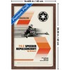 Trends International Star Wars: Moving At Lightspeed - Speeder Bike Framed Wall Poster Prints - 3 of 4