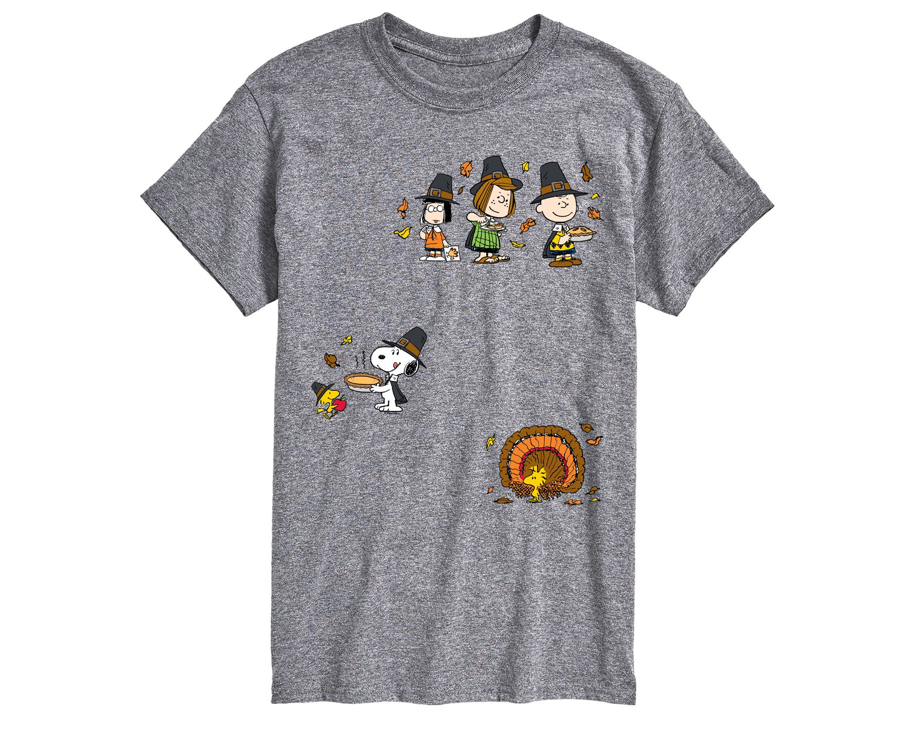 Men's - Peanuts - Thanksgiving Short Sleeve Graphic T-Shirt