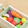Freniland - Wooden Ice Cream Truck & Fruit Shop Pretend Playset for 2Y+ Educational Toy with Cuttable Fruits, Popsicles, and Storage Crate - 4 of 4