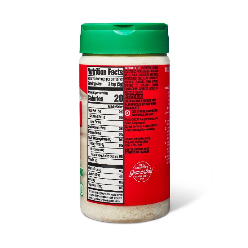 Grated Parmesan Cheese - 8oz - Market Pantry&#8482;, 2 of 4