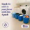 Homz 17-Gallon Plastic Multipurpose Utility Storage Bucket Tub with Strong Rope Handles for Indoor and Outdoor Use, Blue (4 Pack) - 2 of 4