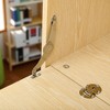 Sideboard Cabinet with Storage, MDF and Metal Buffet Console Table with Flip-Down Door for Dining Room, Living Room, or Entryway - 3 of 4