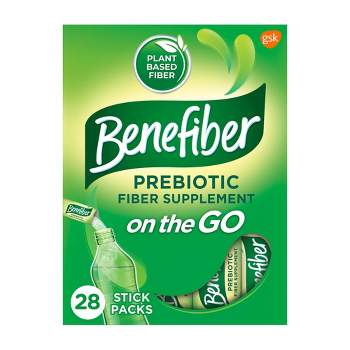 Benefiber Prebiotic Sugar-Free On the Go Fiber Supplement Powder - 28ct