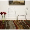 Lino Transparent Acrylic Dining Chair - Clear (Set Of 2) - Baxton Studio: Chrome Frame, Protective Floor Caps - 4 of 4