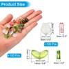 Unique Bargains Craft Embellishments Tulip Flower Crystal Glass Beads 200 Pcs - 2 of 4