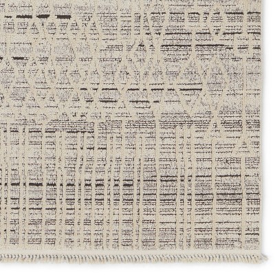 Gray Trellis Handmade Synthetic 4' x 6' Area Rug