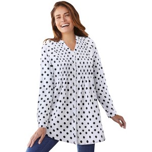 Woman Within Perfect Pintuck Tunic - 1 of 4