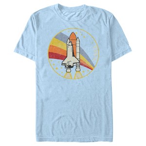 Men's NASA Shuttle Launch Into Rainbow T-Shirt - 1 of 3