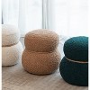 VYNXARIA Light Brown Snowman Ottomans and Benches - Playful and Compact Design, 16.14x16.14x17.32 inches - 4 of 4