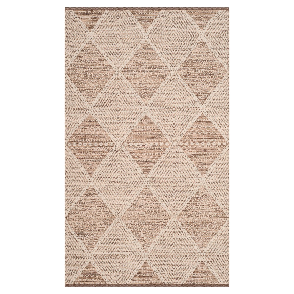 Beige Geometric Woven Accent Rug - (3'x5') - Safavieh