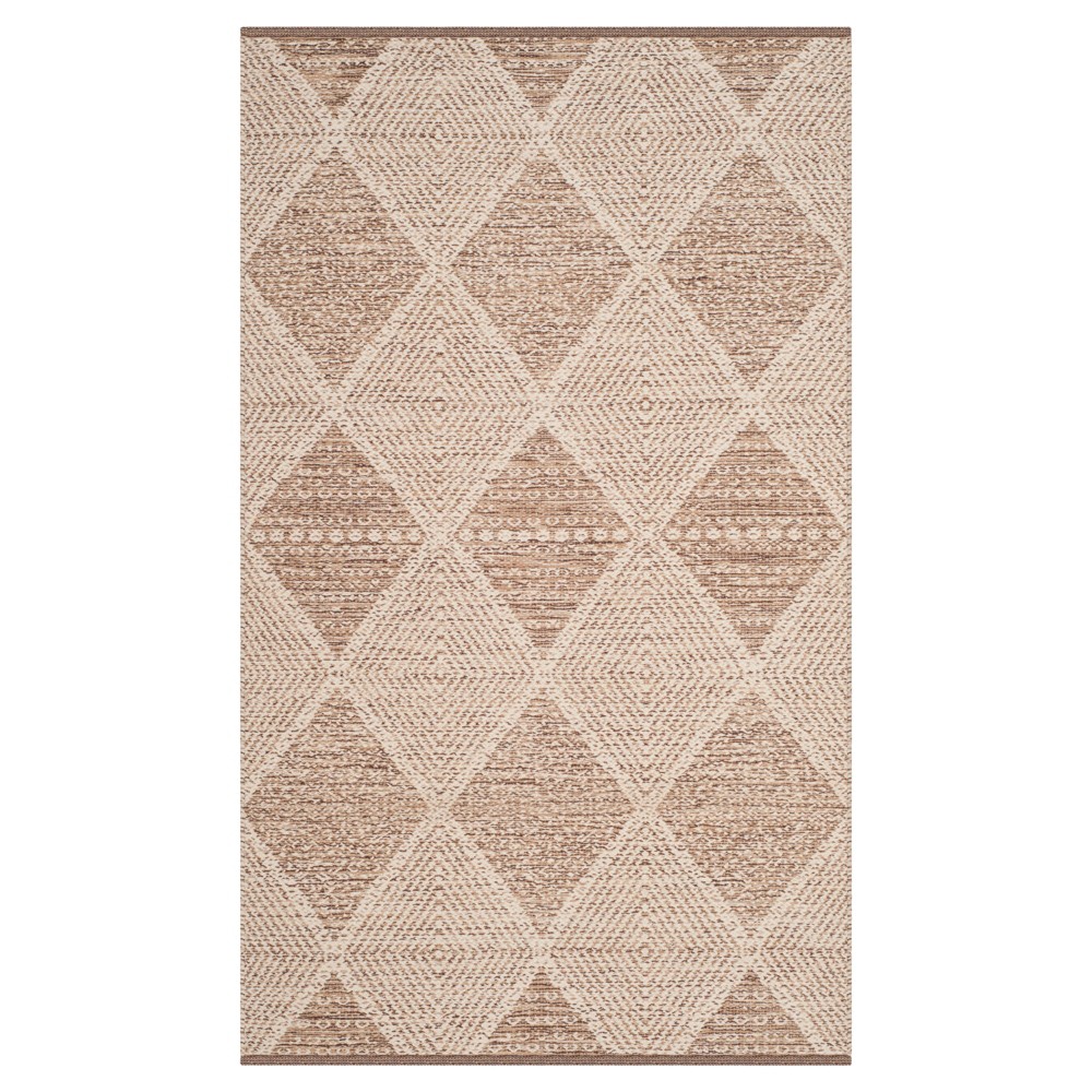 Beige Geometric Woven Accent Rug - (3'x5') - Safavieh