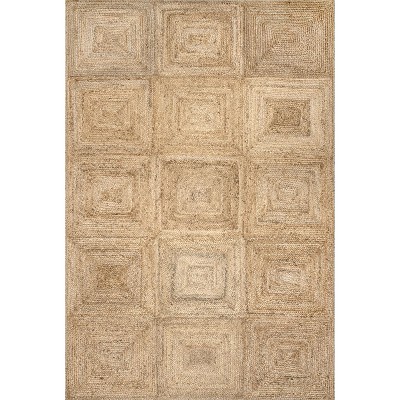 Nuloom Juniper Tiled Jute Area Rug