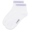 Memoi Girls' Ziggy Double Ring Cotton Blend Anklet Sock - 3 of 4
