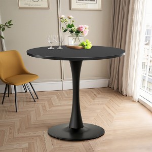 Wooakway 32'' Modern Round Dining Table Kitchen Table Coffee Table for 2-4 People Home Furniture - 1 of 4