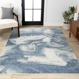 JONATHAN Y Petalo Abstract Two-Tone Modern Area Rug - 1 of 4