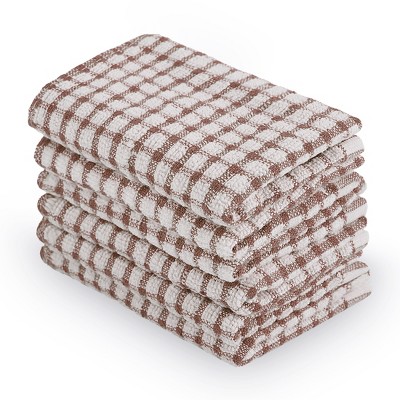 100% Cotton Plaid Absorbent Gradient Pattern Style Cleaning Dish Cloth -  Piccocasa : Target