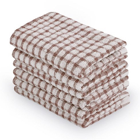 100% Combed Cotton Dish Cloths Pack-absorbent Popcorn Terry Weave