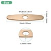 Unique Bargains 304 Stainless Steel Rust Resistant Corrosion Resistant Faucet Escutcheons 1 Pc - 3 of 4